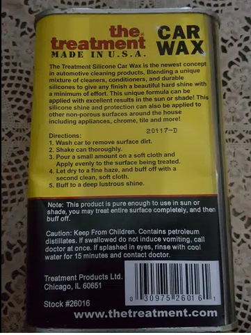 imported car wax came from Saudia